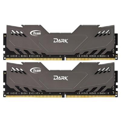 Модуль памяти для компьютера DDR4 8GB (2x4GB) 2400 MHz Dark Gray Team (TDGED48G2400HC14DC01)