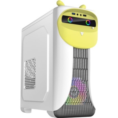 Корпус Gamemax CUTEOWL White-Yellow
