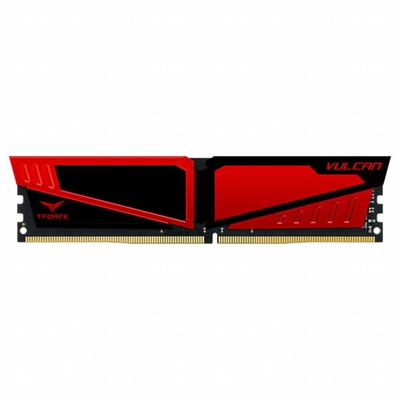 Модуль памяти для компьютера DDR4 4GB 2400 MHz T-Force Vulcan Red Team (TLRED44G2400HC1401)