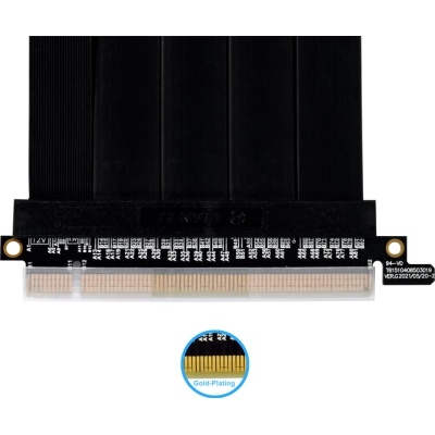 Райзер NZXT 600mm PCIe 4.0 RISER CABLE, Black (G89.PW-PCI-4-60X)