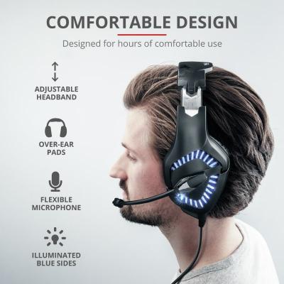 Наушники Trust GXT 460 Varzz Illuminated Multiplatform Gaming Headset BLACK (23380)