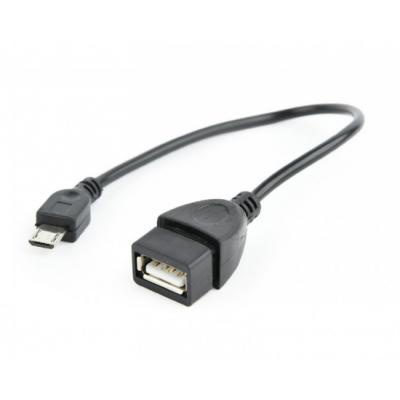 Дата кабель OTG USB 2.0 AF to Micro 5P 0.15m Cablexpert (AB-OTG-AFBM-03)