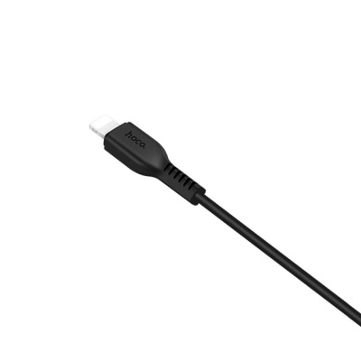 Дата кабель USB 2.0 AM to Lightning 1.0m 2.4A black HOCO (6957531061144)