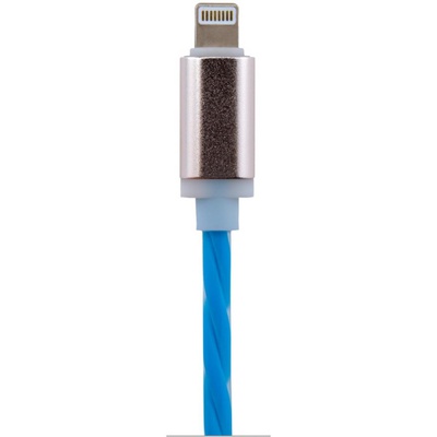 Дата кабель LogicPower USB 2.0 -> Lightning 1м R (метал. плетение)  красный /Reta (5123)