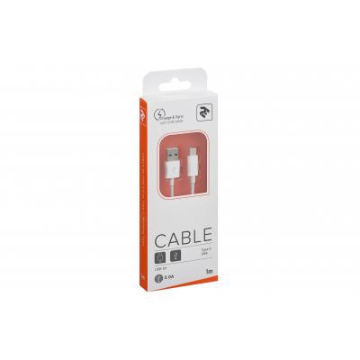 Дата кабель USB 3.0 AM to Type-C 1.0m white 2E (2E-CCTAB-WT)