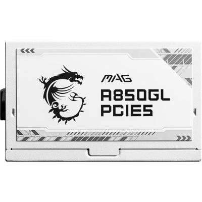 Блок живлення MSI 850W (MAG A850GL PCIE5 WHITE)