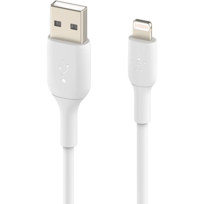 Дата кабель USB 2.0 AM to Lightning 1.0m 12W PVC (2 Pack) White Belkin (CAA001BT1MWH2PK)