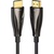 Кабель мультимедійний HDMI to HDMI 30.0m V2.0 Optical 4K 60Hz 18Gbps Dolby 7.1 PVC Black Zinc Alloy Vention (ALABT)
