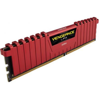 Модуль памяти для компьютера DDR4 4GB 2400 MHz Vengeance LPX Red CORSAIR (CMK4GX4M1A2400C14R)