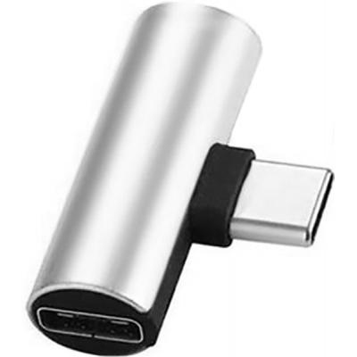 Переходник USB Type-C to 2 x Type-C Silver XoKo (XK-AC-215-SLV)