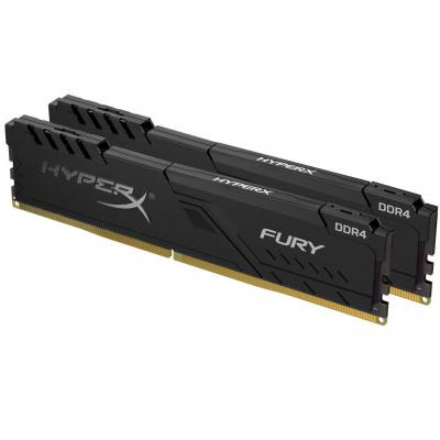 Модуль памяти для компьютера DDR4 16GB (2x8GB) 3733 MHz HyperX Fury Black Kingston Fury (ex.HyperX) (HX437C19FB3K2/16)
