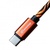 Дата кабель Grand-X USB - Type C, Cu, 1.5A, Orange/Black, 1m (FC05OB)