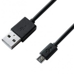 Дата кабель USB 2.0 AM to Micro 5P 1.0m Cu, 2.1A, Black Grand-X (PM01B)