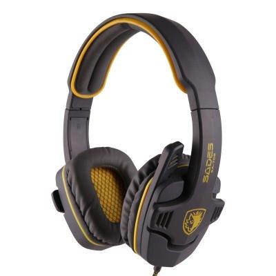 Наушники Sades Gpower Grey/Yellow (SA708-G-Y)