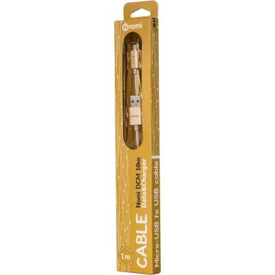 Дата кабель USB 2.0 AM to Micro 5P 1.0m DCM Gold Nomi (128669)