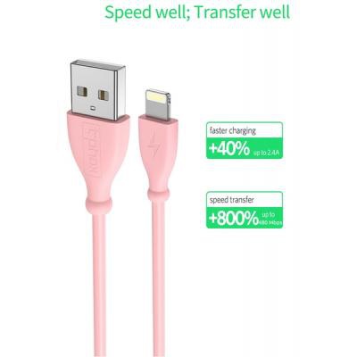 Дата кабель USB 2.0 AM to Lightning 1.0m Kitty T-L817 Pink T-PHOX (T-L817 Pink)
