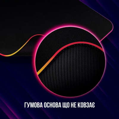 Килимок для мишки Lorgar Steller 913 RGB USB Black (LRG-GMP913)