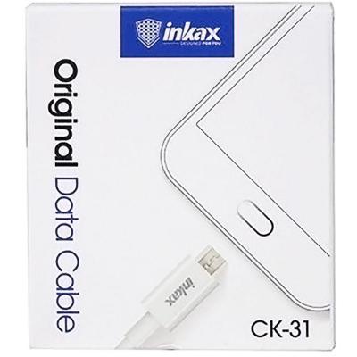 Дата кабель USB 2.0 AM to Micro 5P 1.0m CK-31 White INKAX (F_72187)