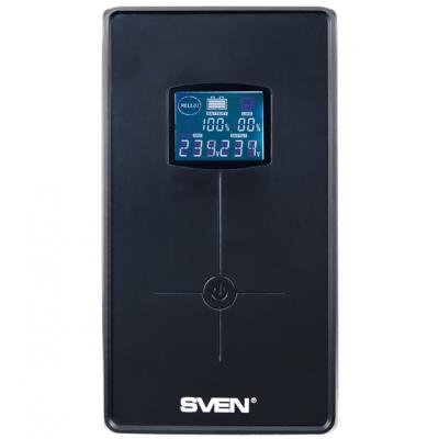 Источник бесперебойного питания SVEN Pro+ 1000 LCD USB