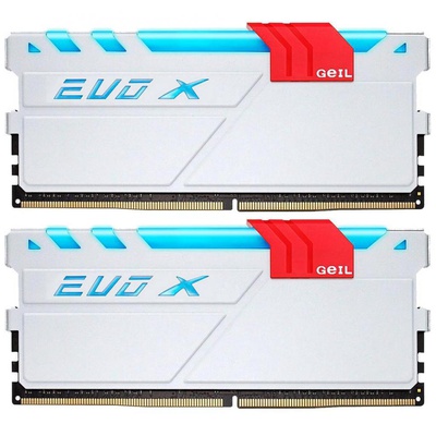 Модуль памяти для компьютера DDR4 8GB (2x4GB) 2400 MHz EVO X White GEIL (GEXW48GB2400C16DC)