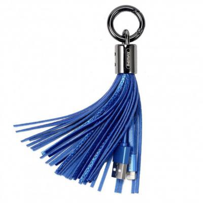 Дата кабель USB 2.0 AM to Lightning 0.2m blue Remax (Tassels Ring Lightning 3.0A Data/Charge)