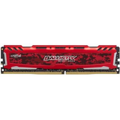 Модуль памяти для компьютера DDR4 8GB (2x4GB) 2400 MHz Ballistix Sport Red MICRON (BLS2K4G4D240FSE)