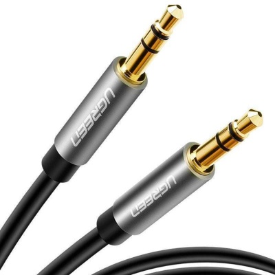 Кабель мультимедійний 3.5mm M to 3.5mm M 0.5m AV119 black UGREEN (10732)