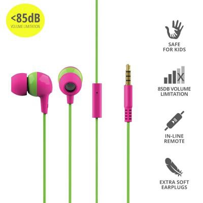 Наушники Trust Buddi Kids Mic Pink (23420)
