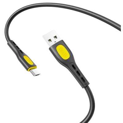 Дата кабель USB 2.0 AM to Micro 5P 1.0m black XO (NB280_M_Black)