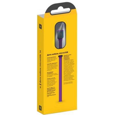 Дата кабель USB 2.0 AM to Micro 5P 1.0m Color Purple Florence (FDC-M1-2P)