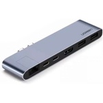 Концентратор Ugreen USB3.1 MacBook Pro 2*Type-C to HDMI/USB 3.0x2/HDMI/RJ45/PD CM218 (50984)