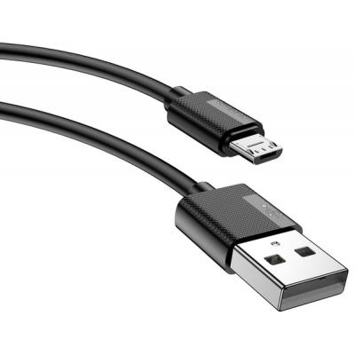 Дата кабель USB 2.0 AM to Micro 5P 0.3m Nets T-M801 Black T-PHOX (T-M801 Black)