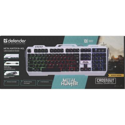 Клавиатура Defender Metal Hunter GK-140L RU RGB (45140)