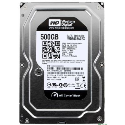 Жесткий диск 3.5' 500Gb Western Digital (#WD5003AZEX-FR#)