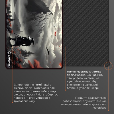 Килимок для мишки GamePro Speed/Control Black-Red (MP275RS)