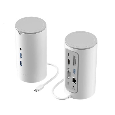 Концентратор Vention USB3.1 Type-C to HDMI/VGA/USB3.0x3/RJ45/SD/TF/TRRS 3.5m/PD/DC100W12-in-1 (TPHWC-EU)