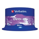 Диск DVD Verbatim 4.7Gb 16X CakeBox 50 шт (43550)