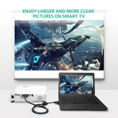 Кабель мультимедійний VGA M to VGA M 2.0m VG101 black UGREEN (11646)