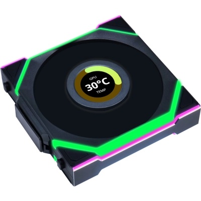 Кулер до корпусу Lian Li Uni Fan SL WIRELESS LCD Reverse, 120-1 (G99.12RSLLCD1W1B.00)