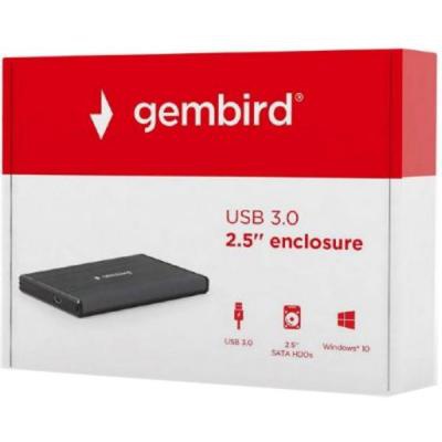 Кишеня зовнішня Gembird 2.5' USB3.0 black (EE2-U3S-3)