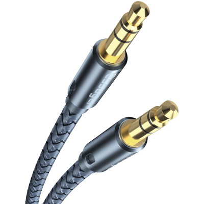 Кабель мультимедійний 3.5mm M to 3.5mm M 1.2m gray Essager (EYP35-DY0G)