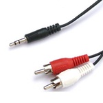 Кабель мультимедійний Jack 3.5mm папа/2RCA папа Atcom (10708)