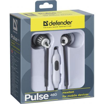Наушники Defender Pulse 460 Grey-White (63460)