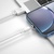 Дата кабель USB 2.0 AM to Lightning 1.0m 2.1A magnetic pvc white XO (NB187-L-1-WH)
