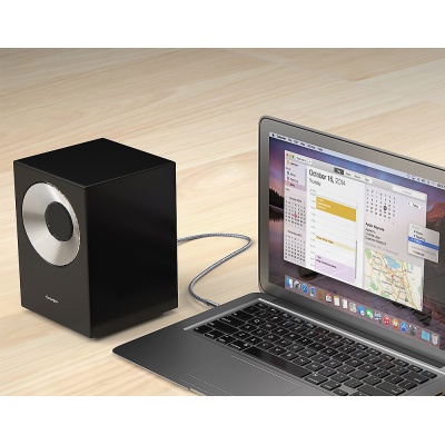 Кабель мультимедійний 3.5mm M to 3.5mm M 1.2m gray Essager (EYP35-DY0G)