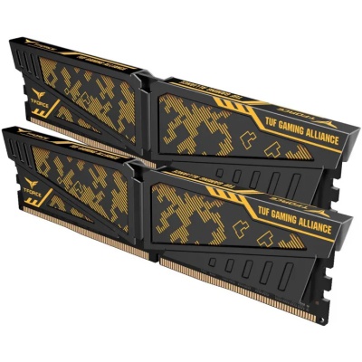 Модуль пам'яті для комп'ютера DDR4 16GB (2x8GB) 3200 MHz Vulcan TUF Yellow Team (TLTYD416G3200HC16CDC01)