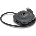 Концентратор VEGGIEG USB 2.0 to 4xUSB 0.3m black (V-U2405)