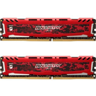 Модуль памяти для компьютера DDR4 16GB (2x8GB) 2666 MHz Ballistix Sport LT MICRON (BLS2C8G4D26BFSEK)