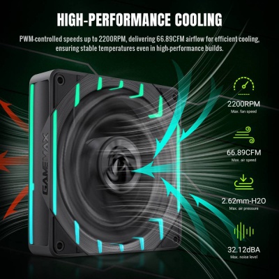 Кулер до корпусу Gamemax Tornado T12 ARGB
