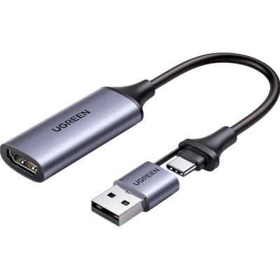 Перехідник USB/USB-C to HDMI 4K/60Hz UGREEN (40189)